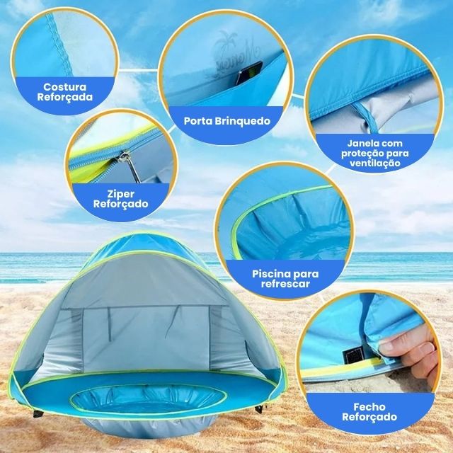 Tenda Kids™ - Para Bebês com Piscina e Proteção UV